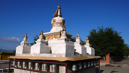 Image showing White padoda in Mongolia