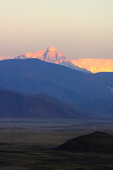 Image showing Distant view of Mount Everest
