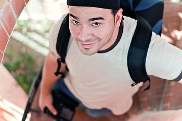 Image showing Young Traveling Photographer