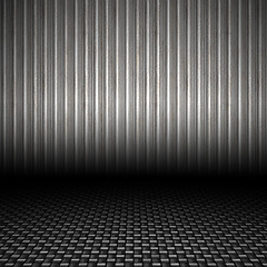 Image showing Corrugated Metal Backdrop