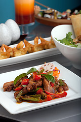 Image showing Freshly Prepared Thai Food