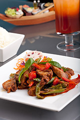 Image showing Thai Chile Basil Duck