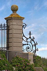 Image showing Fancy Wrought Iron Gate