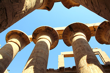 Image showing columns in karnak temple