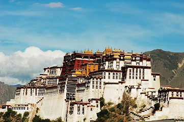 Image showing Landmarks of the Potala Palace in Lhasa Tibet