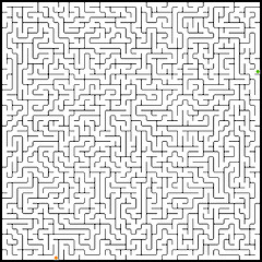 Image showing Vector illustration of perfect maze. EPS 8