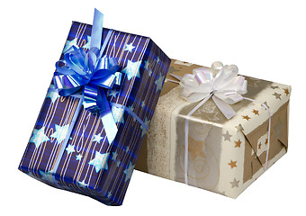 Image showing gift boxes  at Christmas or New Year