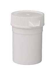 Image showing white plastic medicine bottle