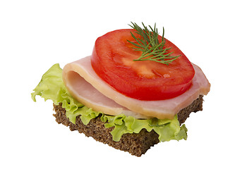 Image showing danish open sandwich 