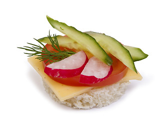 Image showing danish open sandwich 