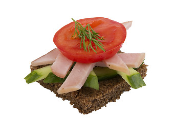 Image showing danish open sandwich 