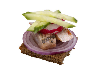 Image showing danish open sandwich 