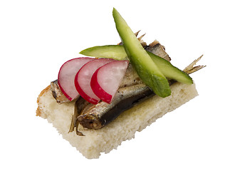 Image showing danish open sandwich 