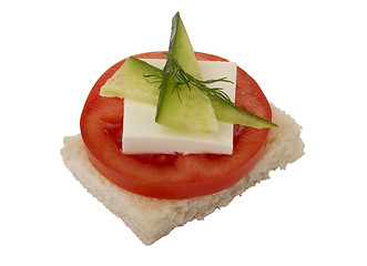 Image showing danish open sandwich 