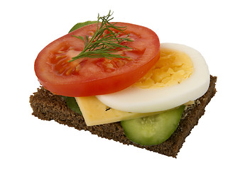 Image showing danish open sandwich 