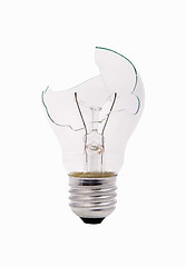 Image showing broken household light bulb