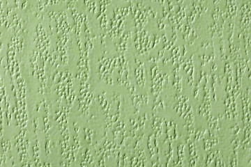 Image showing Background - surface of green wall-paper