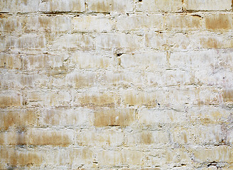Image showing Dilapidated brick wall
