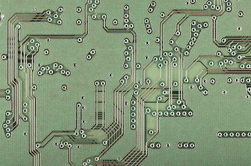 Image showing Industrial technological background - circuit board