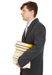 Image showing Young man with books