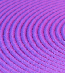 Image showing Abstract pattern - concentric circles on purple sand