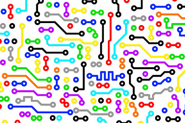 Image showing Background - electronic color components