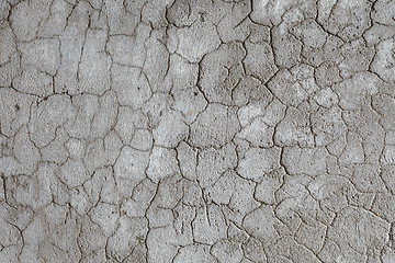 Image showing Deep cracks on surface of plaster