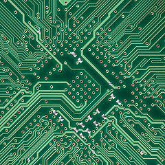 Image showing Circuit board electronic square texture