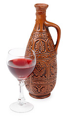 Image showing Georgian red wine