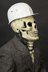 Image showing Deadly construction superintendent in helmet