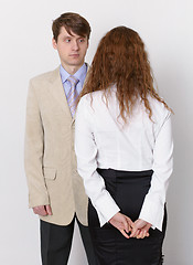 Image showing Young couple - difficult relationship