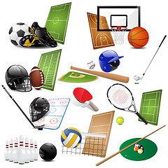 Image showing Sport icons 