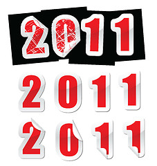 Image showing new year sticker