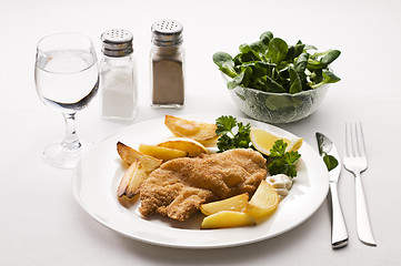 Image showing Fried steak