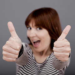 Image showing Thumbs Up