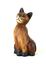 Image showing wooden cat