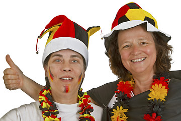 Image showing Female Soccer Fans