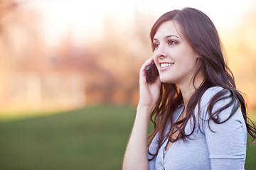 Image showing Woman on the phone