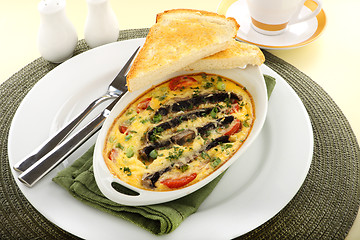 Image showing Mushroom And Tomato Bake