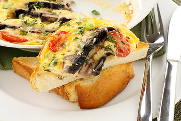 Image showing Tomato And Mushroom Bake