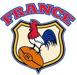 Image showing France Rooster cockerel rugby