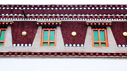 Image showing Details of Tibetan buildings