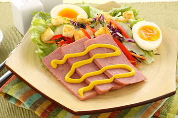 Image showing Spam And Salad