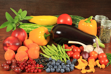 Image showing Fruits and vegetables