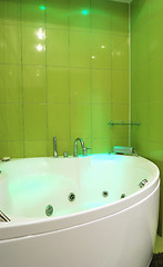 Image showing green bathroom