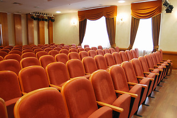 Image showing red chairs
