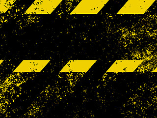 Image showing Diagonal hazard stripes texture. EPS 8