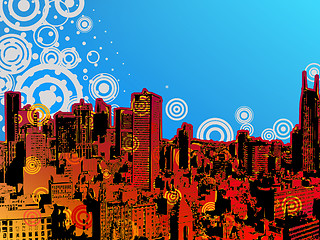 Image showing Grunge city design. EPS 8