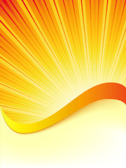 Image showing Vector abstract sunny background.