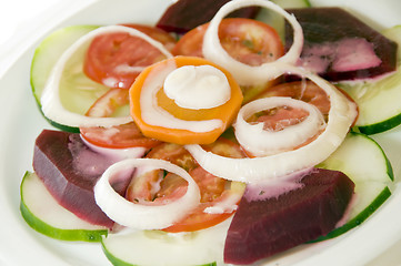 Image showing typical garden salad nicaragua